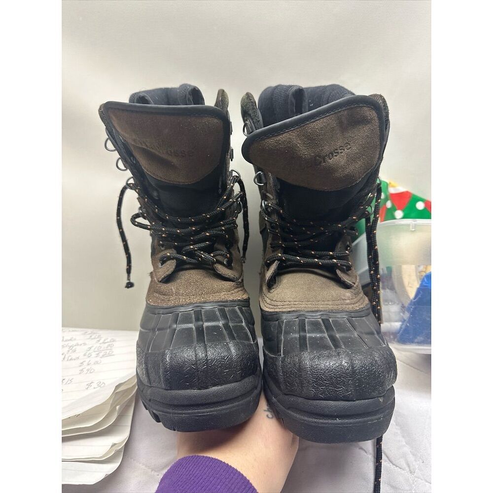 LaCrosse Women's Outpost II 10" Duck Boots Brown‎ Size 5 Lace-Up Warm